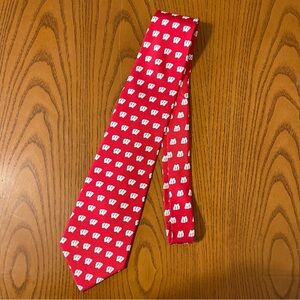 College Classics 100% Silk Wisconsin Badgers Tie